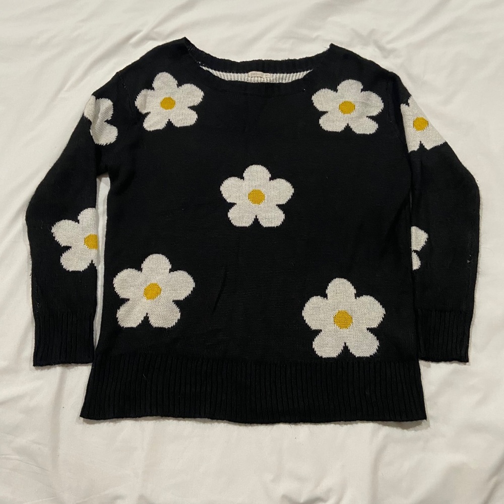 90s Daisy knitted pullover!